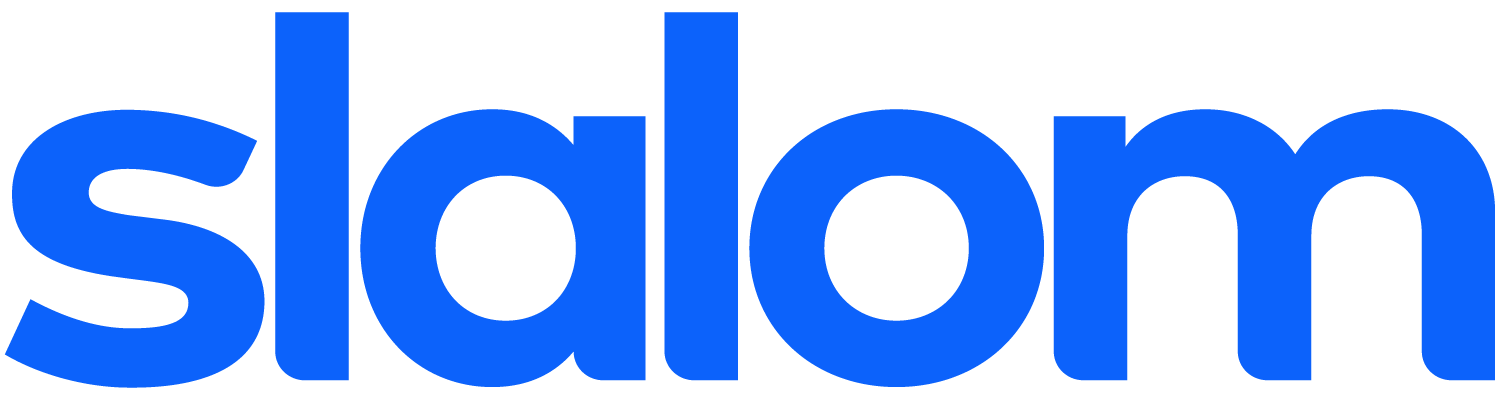 Slalom text logo